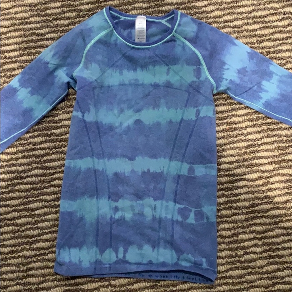 Girls ivivva Blue and green tie dye long sleeve